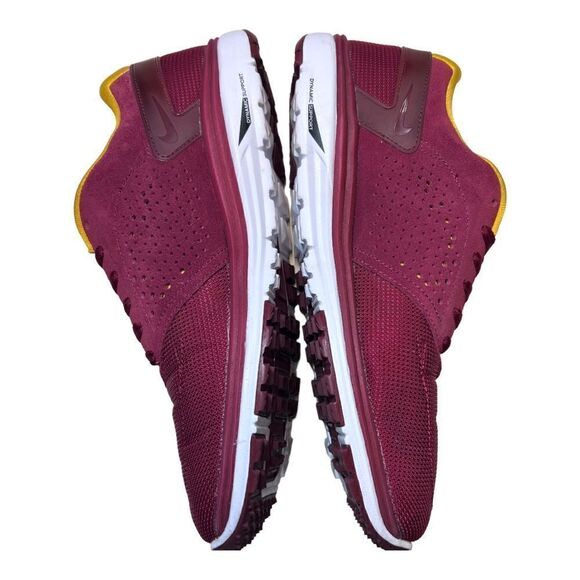 NIKE SB PAUL RODRIGUEZ LUNARLON DYNAMIC SUPPORT BURGANDY GOLD SZ 13 TEAM Colors - Picture 4 of 9